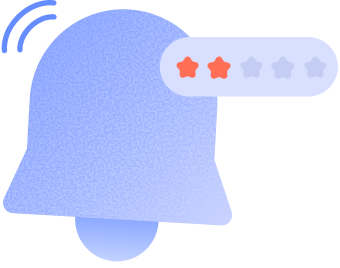 불만족 리뷰 알림